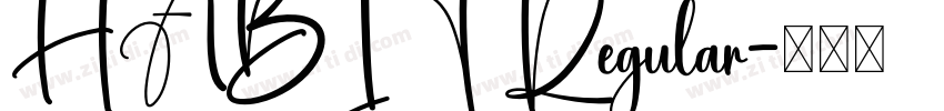 HABIT Regular字体转换
